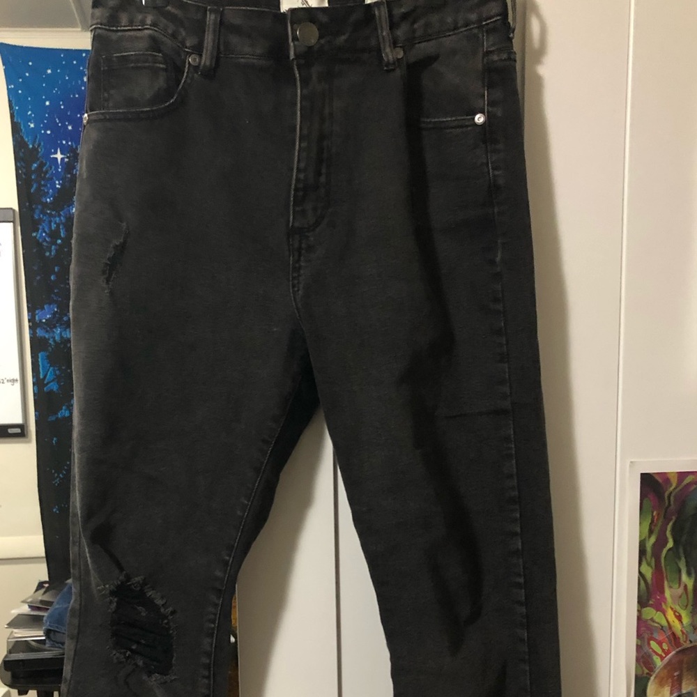 Cotton On High Waisted Black Jeans